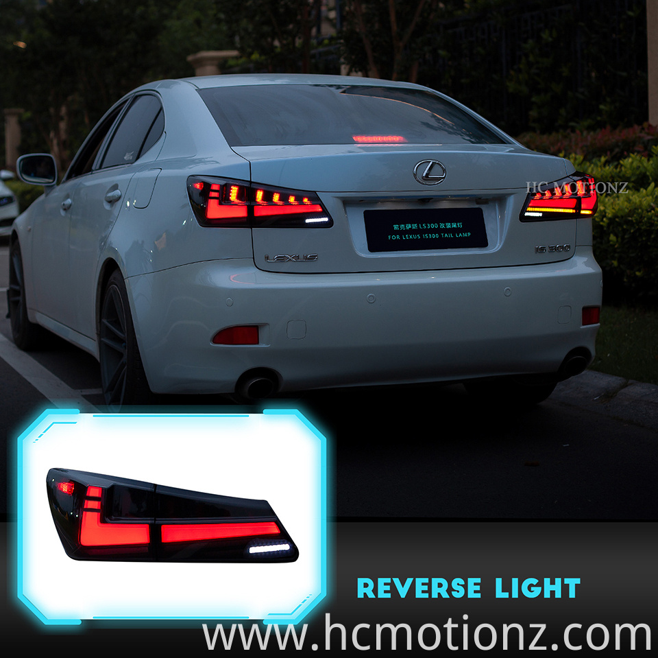 HCMOTIONZ LED Tail Light For Lexus IS250 IS350 ISF 20062012 China Manufacturer